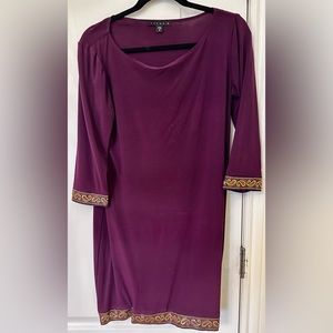 TIANA B PLUM DRESS SIZE S